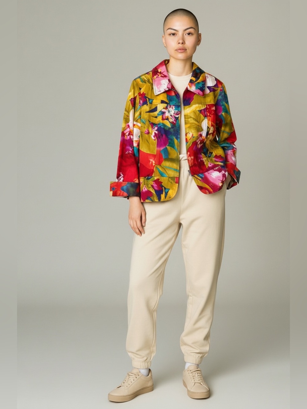*ERIN by Erin London Multicolor Floral Satin Blazer | New without Tags